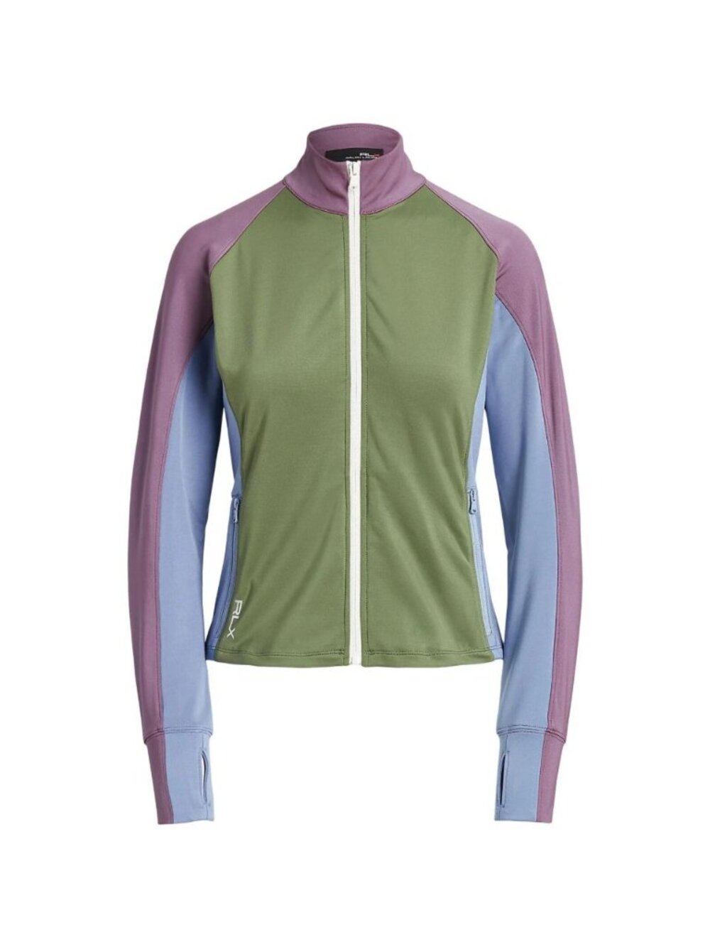 RLX Golf Ralph Lauren Women's XXS Color-Blocked Jersey Full-Zip Jacket NWT $168 - Picture 2 of 5
